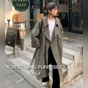 2/$30 Vintage 1980s Misty Harbor Double Breasted Lined Brown Trenchcoat